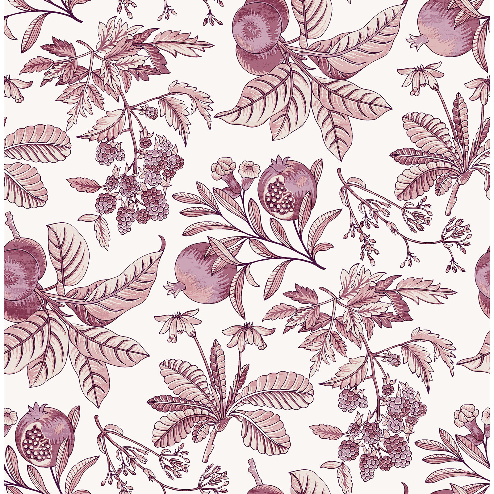 Lucier Fruit Wallpaper, Purple