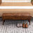 Sveina Faux Leather Upholstered Bench-65809196