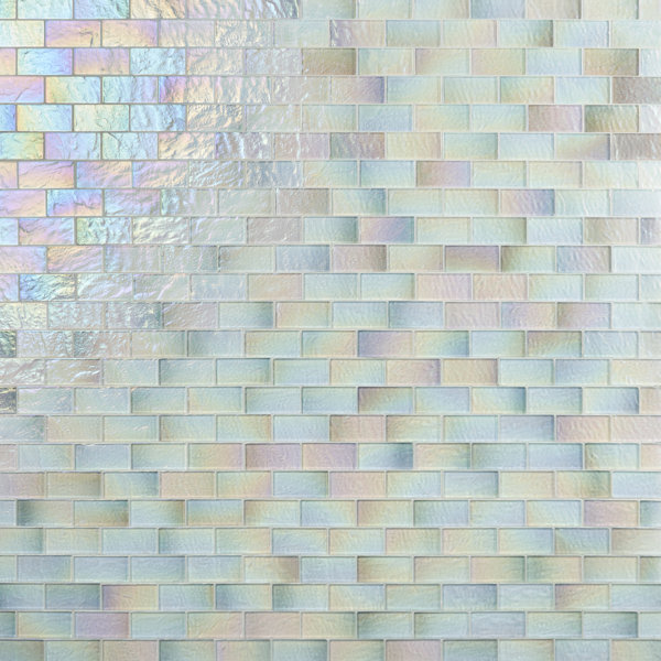 Speckle 11.73" x  11.73" Glass Brick Look Subway Wall & Floor Tile