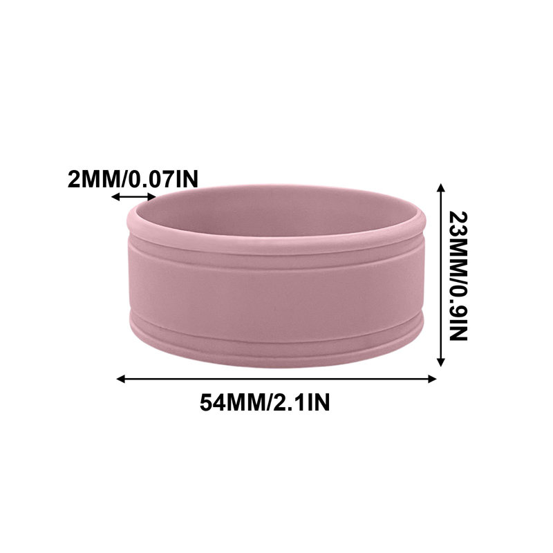 Couvercle de gobelet pour bouteille d'eau Lait de silicone de qualité alimentaire, Rose