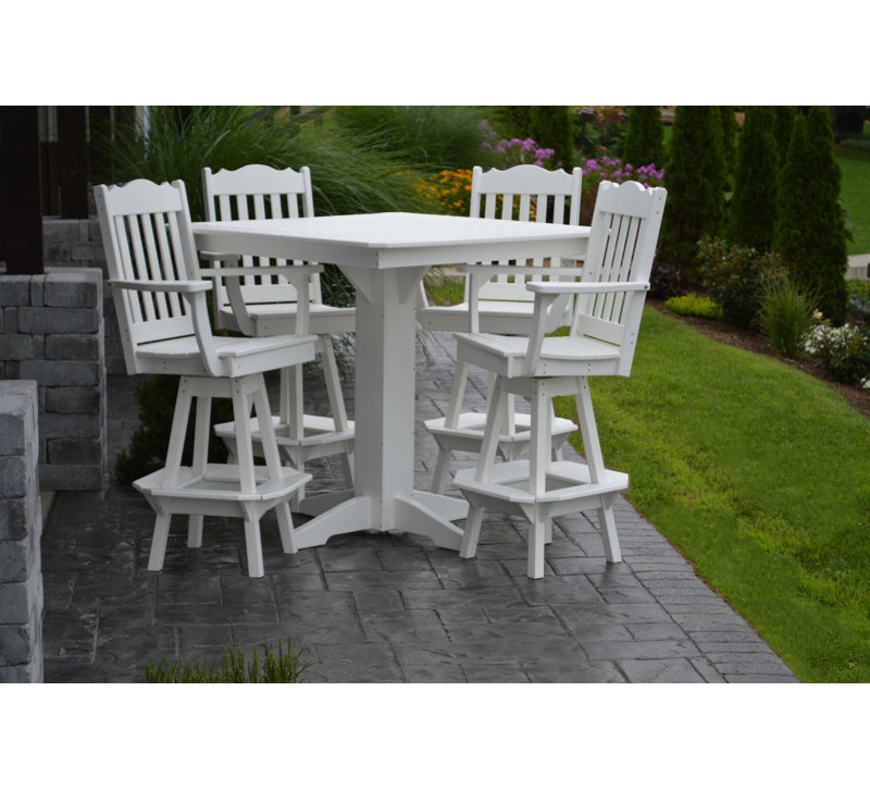 Ensemble repas 5 pièces Nettie, L 33 po x l 33 po, Blanc