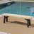 Weather- Wood Bench With Gorgeous Slat Panels Fine Panelling And Resistance To Weather Conditions Feature