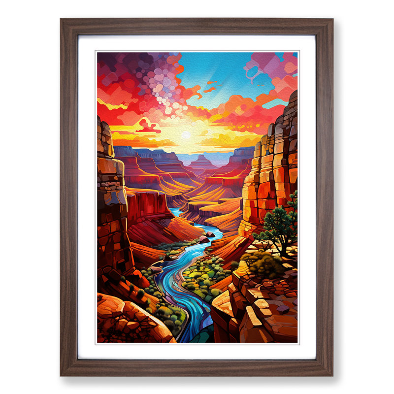 Grand Canyon Modern - Framed Print