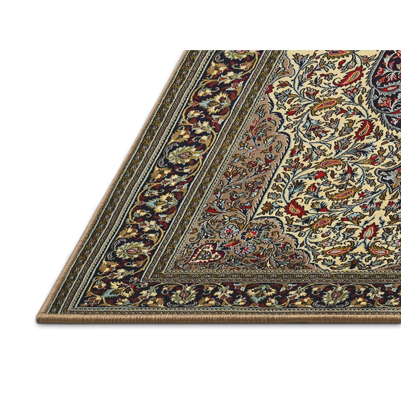 Tapis gris/bleu traditionnel Galway, Rectangle 4 pi x 6 pi