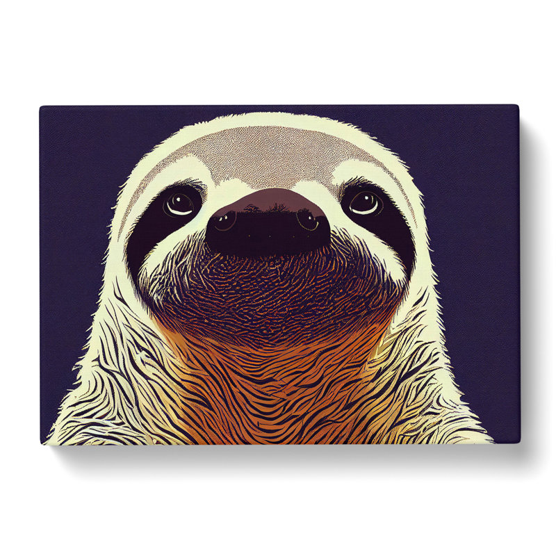 Adorable Sloth - Wrapped Canvas