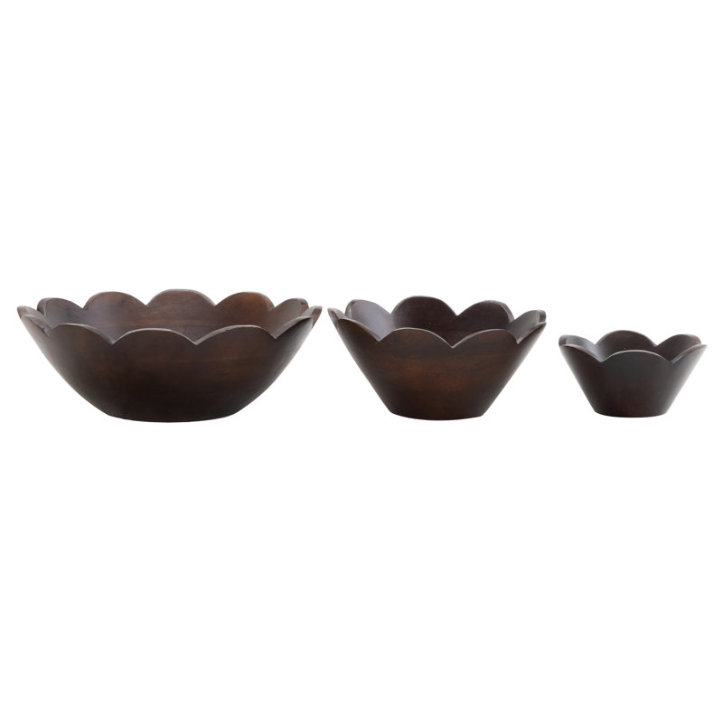 Ensemble de grands bols Cole and Grey, Noir