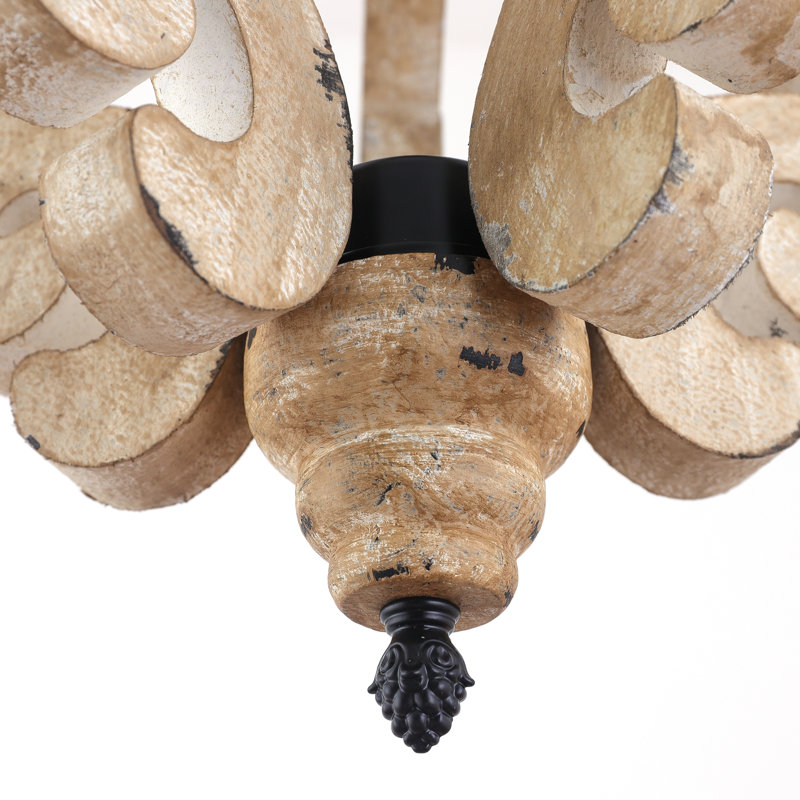 Luminaires suspendus en bois à 1 lumière Ambrose
