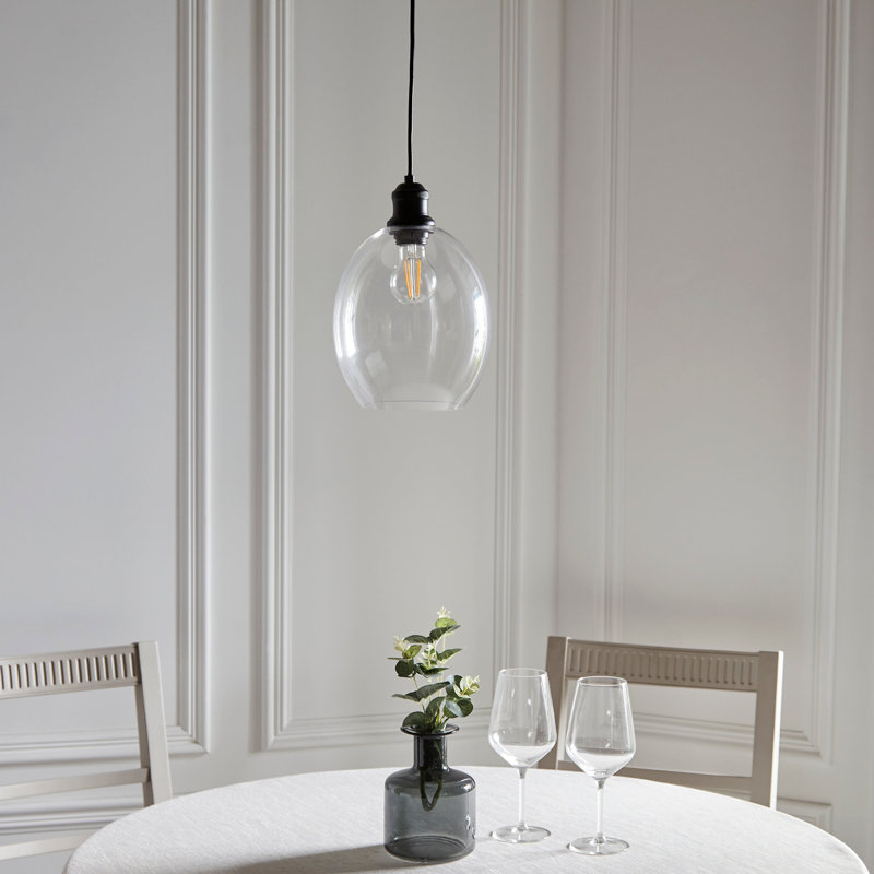 1 - Light Matt Black Paint Pendant