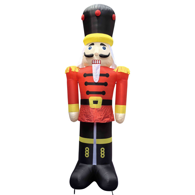 Lighted Inflatable Nutcracker Soldier Outdoor Commercial Christmas Decoration - 20'