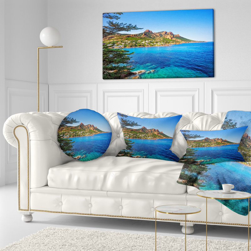 Coussin lombaire de plage esterel rocks mer coast