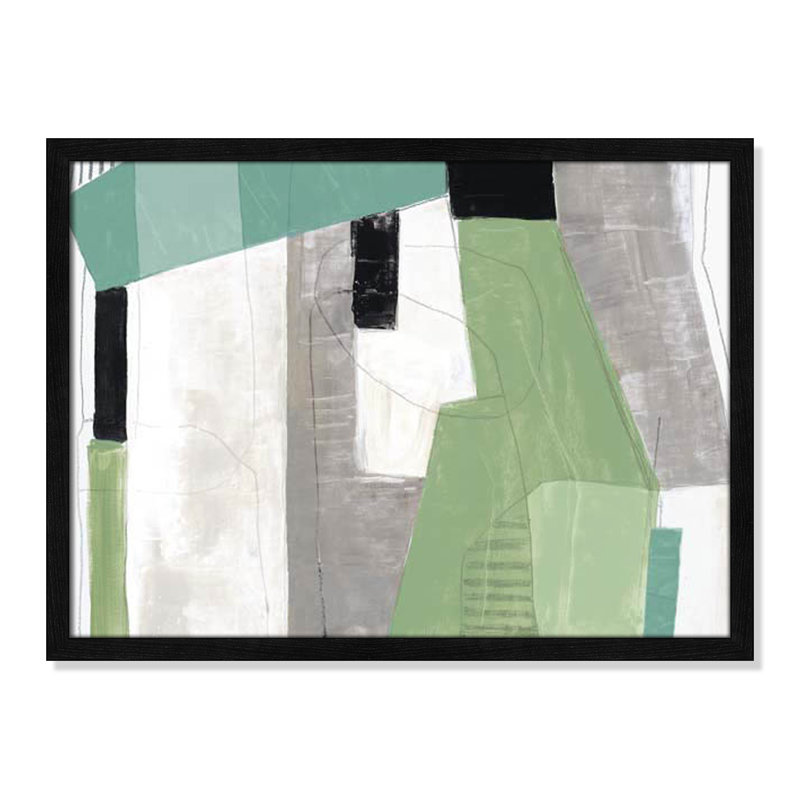 «Evergreen Essence» par Tom Reeves, Cadre mince noir - impression sur papier beaux-art, Pas de tapis