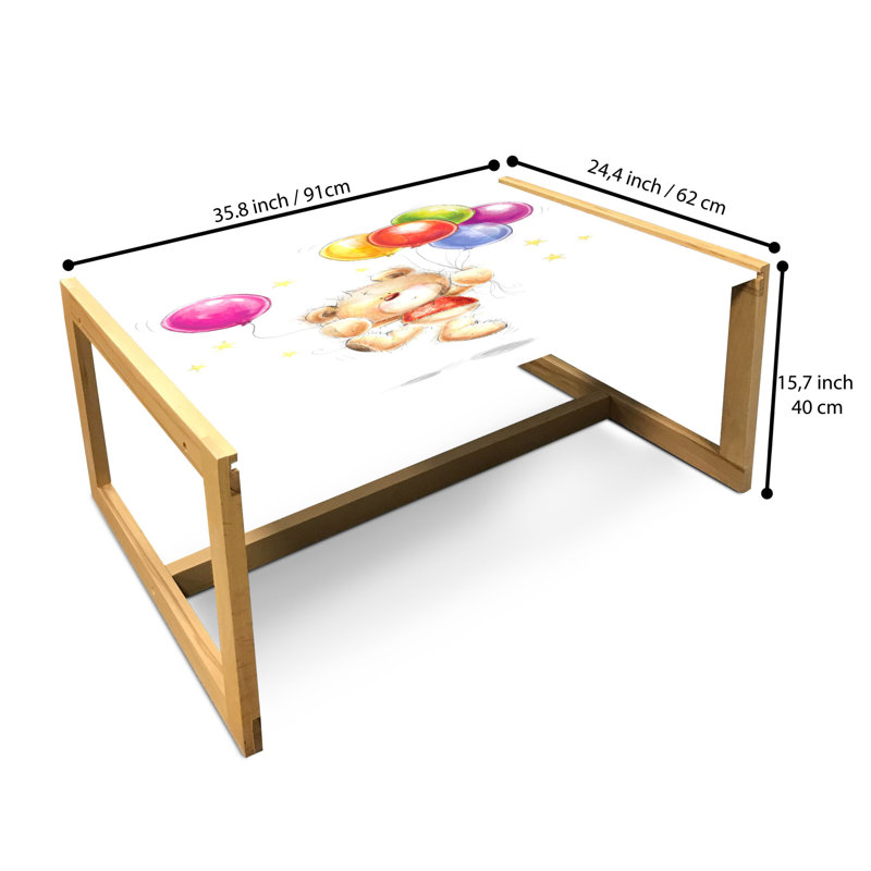 Jaisen Sled Coffee Table, 90cm H x 62cm W x 40cm D