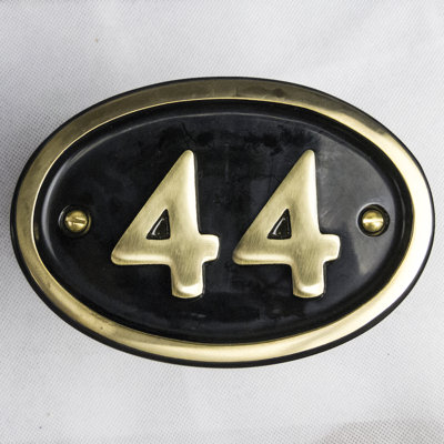 Tyrinia 10cm H Reflective Aluminum House Number