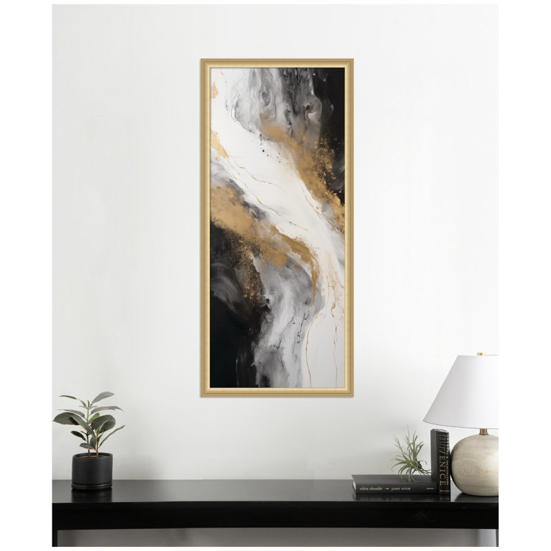 «Luxe Drift Modern Elegant Abstract» par The Creative Bunch Studio, reproduction d'art encadrée