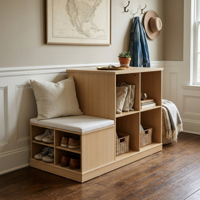 47.2" Wide Entryway Storage Bench