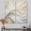 Tissu blanc en soie River - impressions sur toile beige glamour