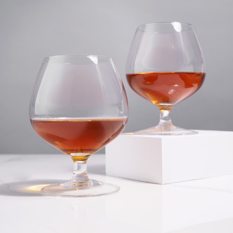 Raye Crystal Wingback Brandy Glasses