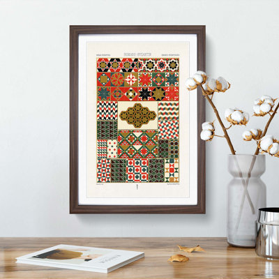 Roman-Byzantine Patterns by Albert Racinet - Picture Frame Painting Print