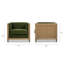 Fauteuil en velours l 34 po Celsa-1000426855