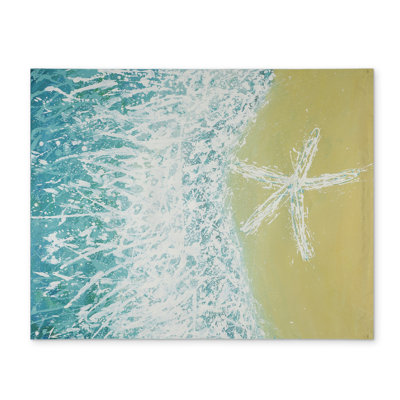 Napperon turquoise Seastar Wave | Décoration de chambre aquatique