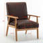 Fauteuil large classique Mid-Century moderne-129413030