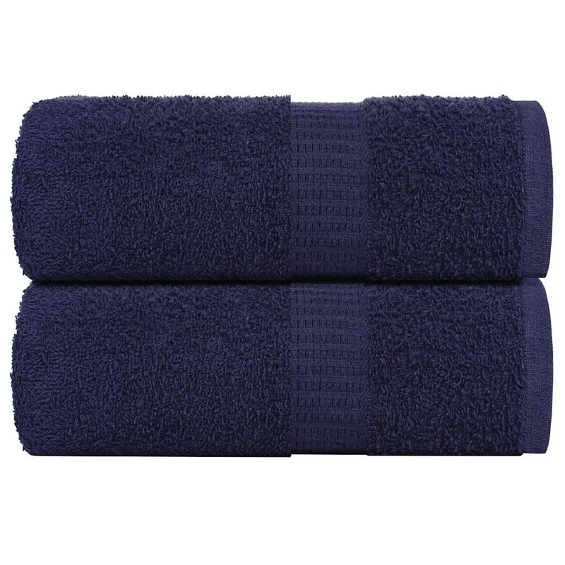 Ressa 100% Cotton Fingertip Towel, Navy blue