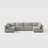 Milard Minimalist Modular Sofa-1193002724-1193002727
