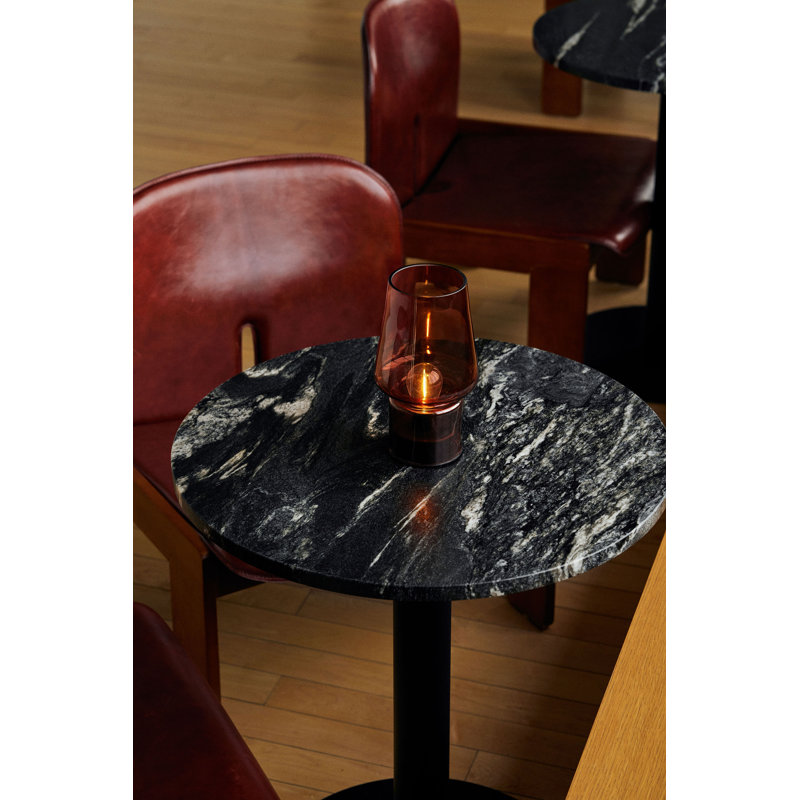 Portable Glass Mushroom Lamp, Amber