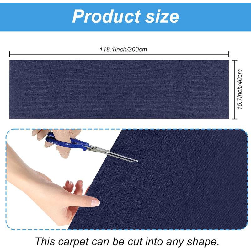 Trimmable Cat Scratching Post Carpet Covered 78.7”X15.8” Self-Adhesive Cat Tree Shelves Replacement Parts Mat Cat Scratcher For Cat Tree Shelves Steps Couch Furniture DIY Protector