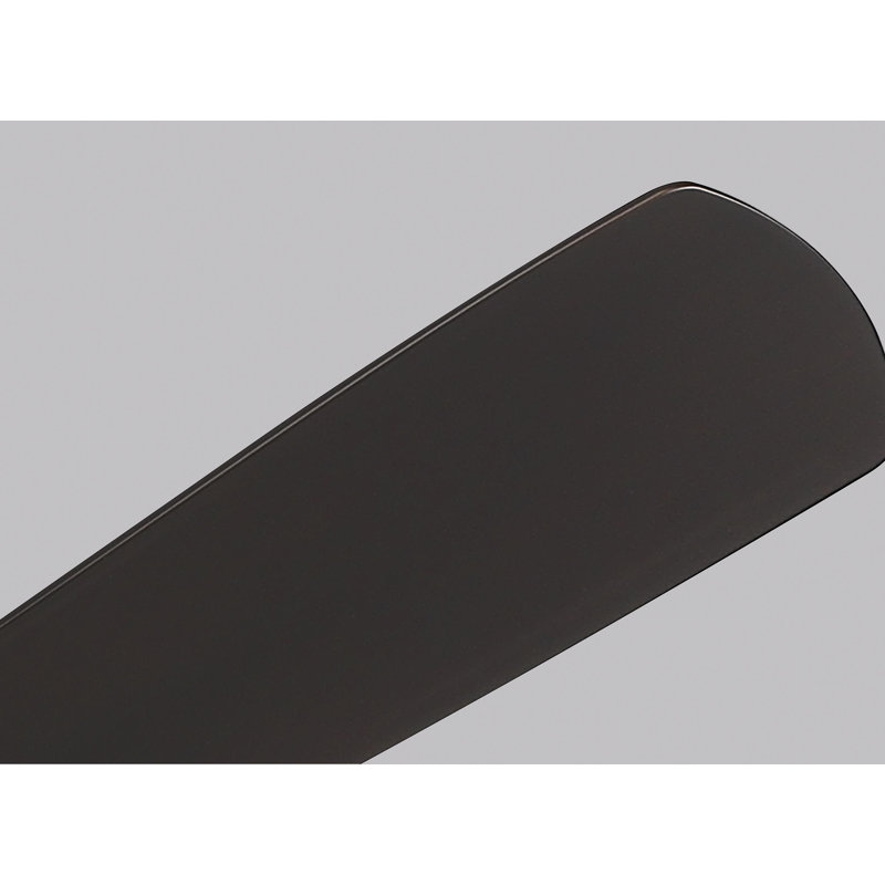 52" Cumbie 5 - Blade Outdoor LED Standard Ceiling Fan with Pull Chain and Light Kit Included, Roman Bronze