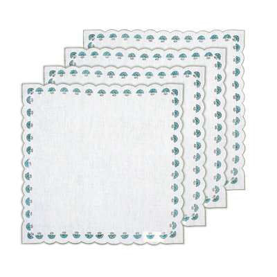 Flowery Border Table Placemat 20x20 Inch