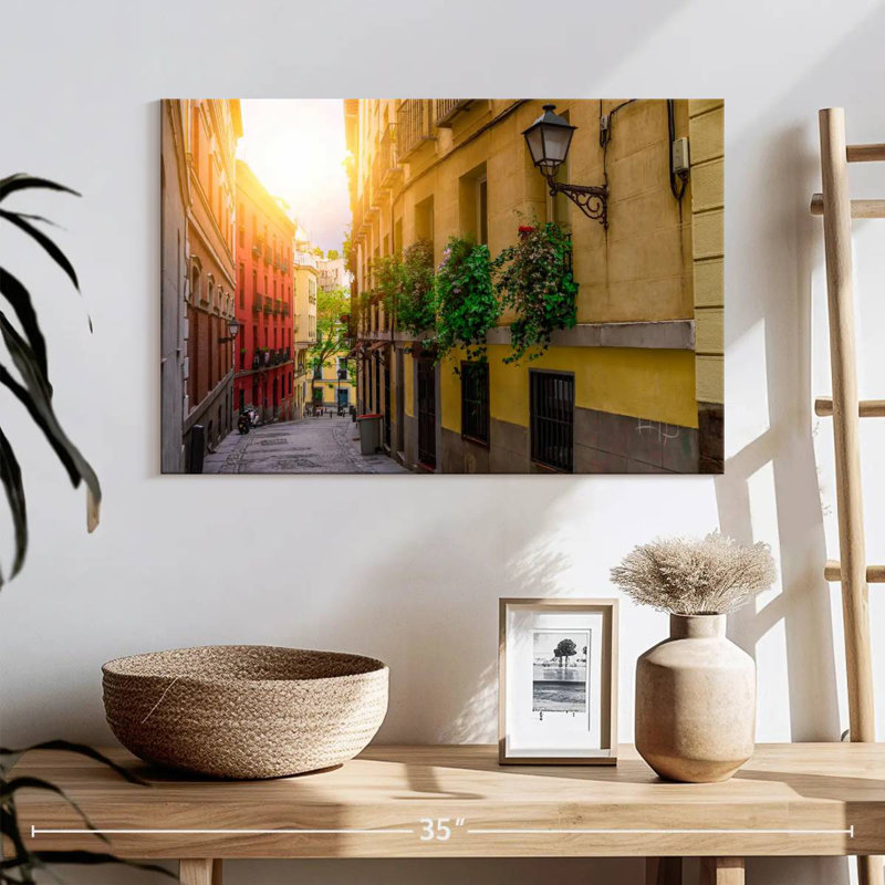 Vieille rue de Madrid, H 16 po x l 24 po