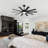 Markku 60'' 10-Blade Ceiling Fan with Light and Remote,DC Motor, 6''/12'' Downrods,3 LED Colors-1899541907-1900476671