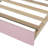 Pink Upholstered Daybed With Storage Space And Trundle, Music Player In Armrest Areas Extendable Audio Hub-118082580-118082581