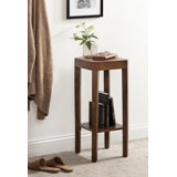 Ardentown Square Tiered Wood Drink Table