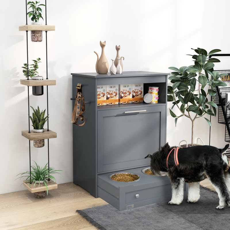 Armoire grise pour animaux - Organiser le rangement des fournitures et des fournitures