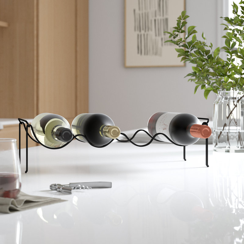 Tabletop Wine Bottle Rack in Black