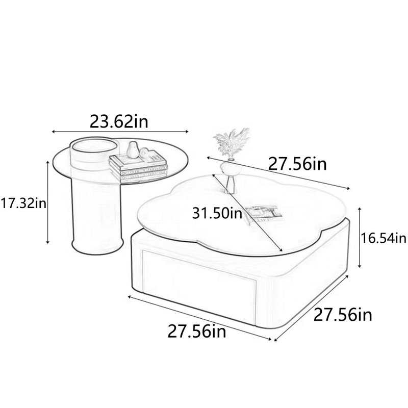 Table basse Rock Board Creative Design