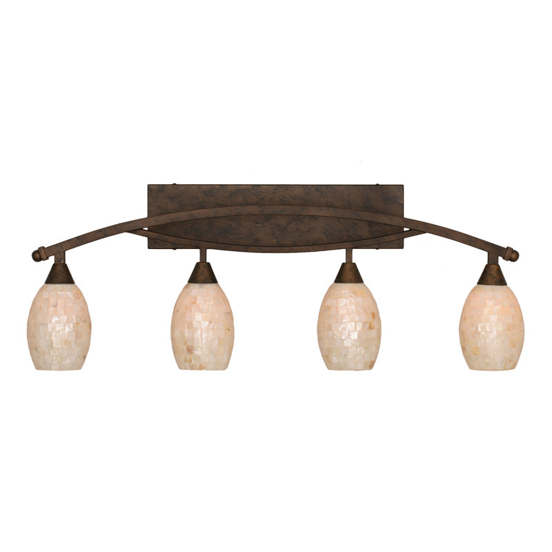 Eisenhauer 4-Light Dimmable Vanity Light, Bronze