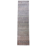 Blue Alchemy Transitional Silk Runner - 2'11" x 12'1"