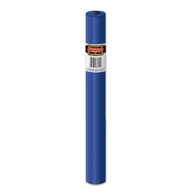 Rouleau de nappe en plastique jetable, bleu