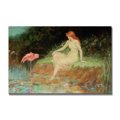 « a trusting moment » par frederic église, reproduction d’art sur toile tendue