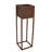 Modern Simplicity Assorted Square Black Metal Outdoor Planter - Brown-2129566268