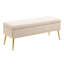 Banc de rangement en velours Dareen-71910501