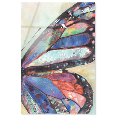 Butterfly Part II High-Gloss Frameless Acrylic Glass Wall Art Butterfly Wall Art by Art Remedy, Ready to Hang, 24 x 36