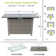 Rectangle Propane Smokeless Fire Pit Table with Hidden Fuel Tank