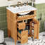Meuble-lavabo de salle de bain avec lavabo en céramique, meuble-lavabo avec 3 tiroirs et 2 portes à fermeture en douceur-1756666753