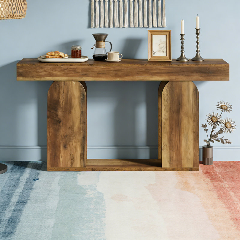 Canapé-lit Rustic Console, Dark Brown