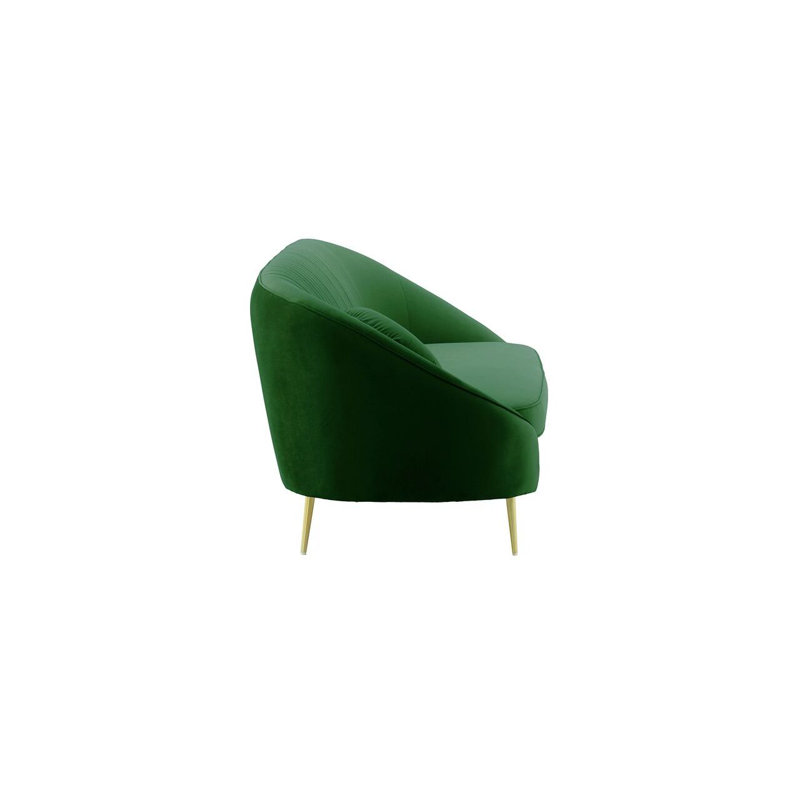 Kooper 3 Seater Velvet Sofa, Green