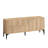 Sapphire Oak Console Table, 70.9 x 31.5 x 15.7 inches | 100% Melamine Coated Particle Board, Thickness: 0.7 inches | Modern Scandinavian Design with Numerous Shelves | Wall-Mountable, Stylish & Functional for Living Room or Entryway Decor